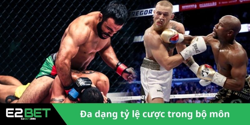Cược Quyền Anh E2BET - Bí Quyết Chiến Thắng Thể Thao Đối Kháng 3 Đa dạng tỷ lệ cược trong bộ môn